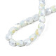 Electroplate Glass Beads Strands X-EGLA-N002-13-A13-4