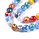 Chapelets de perles en verre électroplaqué EGLA-N002-10-3