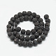 Brins de perles de pierre de lave naturelle G-S255-8mm-06-2