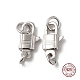 Rhodium Plated 925 Sterling Silver Lobster Claw Clasps STER-D006-20P-1