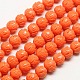 Lotus Flower Synthetic Coral Beads Strands CORA-L001-B-07-1