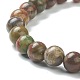 Bracelets extensibles avec perles en agate naturelle BJEW-D446-B-35-3