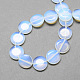 Fili di perle di opale opalite tonde piatte G-S110-14mm-25-2