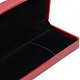 Rectangle Ancient Poems Snakeskin Leather Necklace Boxes for Gift with Black Velvet X-LBOX-D009-04-4