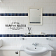 塩ビウォールステッカー  単語の新鮮な石鹸と水ハンドタオル無料の長方形  家の居間の寝室の装飾のため  言葉  570x240mm DIY-WH0228-158-3