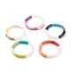 Acrylic Curved Tube Beaded Stretch Bracelet BJEW-JB07973-1