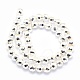 Electroplate Non-magnetic Synthetic Hematite Beads Strands G-L485-03C-S-3