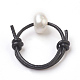 Cowhide Leather Cord Jewelry Sets SJEW-JS00979-8