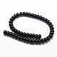 Natural Black Onyx Beads Strands G-P161-19-12x8mm-2