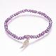 Glass Beads Stretch Bracelets BJEW-PH00854-2