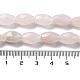 Granos naturales de abalorios de cuarzo rosa G-P520-C09-01-5