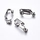 304 Stainless Steel Clip-on Earring Converters Findings STAS-O110-20P-4