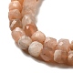 Natural Multi-Moonstone Beads Strands G-M426-B01-01-4