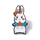 Пасхальная тема кролик эмалированная булавка JEWB-E018-02EB-05-1