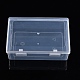 Boîtes de rangement rectangulaires en plastique avec couvercle à charnière CON-YW0001-33-1