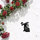 鉄壁の看板  金属芸術の壁の装飾  蝶とウサギ  居間用  家  オフィス  庭園  キッチン  ホテル  バルコニー  マットガンメタルカラー  300x284x1mm AJEW-WH0286-033B-5