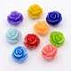 Synthetic Coral 3D Flower Rose Beads CORA-A006-8mm-M-1
