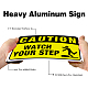 GLOBLELAND 2 Pack Watch Your Step Caution Sign AJEW-GL0001-01B-07-4