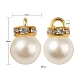 50pcs pendentifs en perles acryliques IFIN-FS0001-02-4