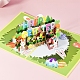Rectangle 3D Easter Egg Pop Up Paper Greeting Card EAER-PW0001-083A-2