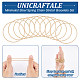 Unicraftale 60Pcs Minimalist Steel Spring Chain Stretch Bracelets Set TWIR-UN0001-12KCG-5