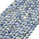 Натуральное синее пятно нитки из бисера яшмы&nbsp;G-C116-A73-02-2