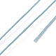 ナイロン糸コード  ジュエリー作りのための  スチールブルー  0.8mm  約109.36ヤード（100m）/ロール NWIR-E029-0.8mm-30-3