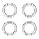 Unicraftale 4pz 304 anelli per cancello a molla in acciaio inox STAS-UN0041-71-1