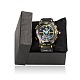 Ohsenブランドのメンズシリコンスポーツの腕時計  高品質30防水ステンレス製のデジタル時計メートル  ブラック  260x21mm  ウォッチヘッド：56x51x17mm  ウオッチフェス：34x34mm WACH-N002-22-5