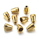チベットスタイルの合金ビーズコーン  アンティーク黄金  鉛フリー及びカドミウムフリーとニッケルフリー  11x8mm  穴：2.5mm X-GLF10941Y-NF-1