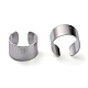 Unisex Brass Cuff Earrings EJEW-Z005-01P-2
