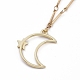 Ensembles de bijoux collier pendentif et boucles d'oreilles pendantes SJEW-JS01084-01-4