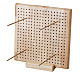 Planche de blocage carrée en bois au crochet PW-WG70963-01-1