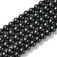 Hebras redondas de perlas de vidrio teñido ecológico X-HY-A002-6mm-RB080-1