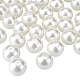10mm über 100pcs weiße Glasperle runden Perlen Sortiment viel für Schmuck machen Runde Box Kit HY-PH0001-10mm-011-2