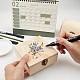 GORGECRAFT 2PCS Unfinished Wood Box Small Wood Craft Box with Hinged Lid and Front Clasp for DIY Easter Arts Hobbies Jewelry Box CON-WH0072-13-7