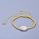 Adjustable Glass Seed Bead & Tibetan Style Zinc Alloy Charm Bracelet Sets BJEW-JB04282-03-2