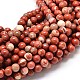 Chapelets de perles en jaspe rouge naturel X-G-P075-56-8mm-1