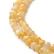 Fili di perline di conchiglia giallo dorato naturale SSHEL-G029-01B-3