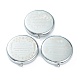 (Распродажа с дефектом: опечатка с алфавитом) Компактные зеркала для макияжа на основе из нержавеющей стали STAS-XCP0001-36-1