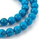 Chapelets de perles en turquoise synthétique G-E511-02-8mm-3