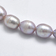 Hebras de perlas de agua dulce cultivadas naturales PEAR-K003-26A-01-3