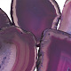 Sunnyclue 6pcs natürliche Achatscheiben Anhänger Untersetzer mit gebohrten Loch unregelmäßige Heilkristalle Steine für DIY Schmuck Handwerk Herstellung Zubehör G-SC0001-03B-7