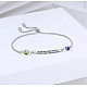 Браслеты-слайдеры из нержавеющей стали 304 с микро-паве из кубического циркония FS-WGC99B9-13-1