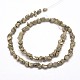 Natural Pyrite Nuggets Beads Strands G-I125-85-2