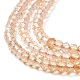 Chapelets de perles de citrine naturelle G-Q002-B04-02-4