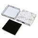 Квадратная мраморная картонная бумажная шкатулка для драгоценностей CON-D014-01C-03-2