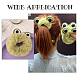 Ojos de rana artesanales de fieltro de lana de 12 Uds. 3 colores DIY-FG0004-14-5