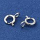 Sterling Silver Spring Ring Clasps X-STER-A007-32-3
