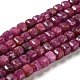 Perles de rubis / corindon rouge naturelles G-P457-B01-36B-1